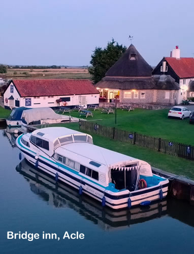 Moored at the Bridge Inn Acle